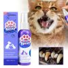Yegbong Tooth Cleaning Spray For Cats And Dogs, Tooth Stains Fresh Breath Pets Oral Care Spray