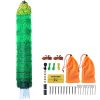 Electric Fence Netting, 48" H x 168' L, PE Net Fencing Kit with Posts & Double-Spiked Stakes, Utility Portable Mesh for Chickens, Ducks, Geese
