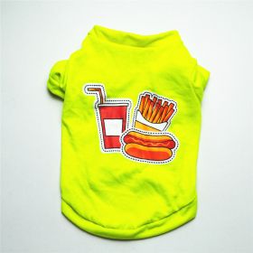 Breathable cool cotton vest for dogs in summer (Option: Green-M)