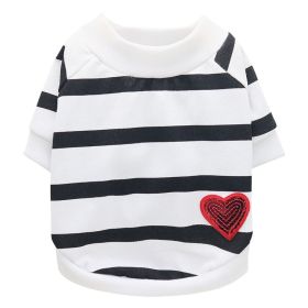 Jarre Aero Bull Pug Puppy Clothes Teddy Milk Cat Pet Spring And Summer Thin Small Dog Puppy (Option: White-M)